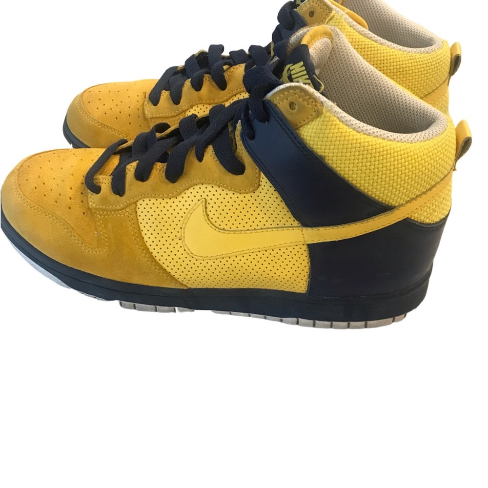 Nike Dunk High Yellow Golden State Warriors Rare 2008